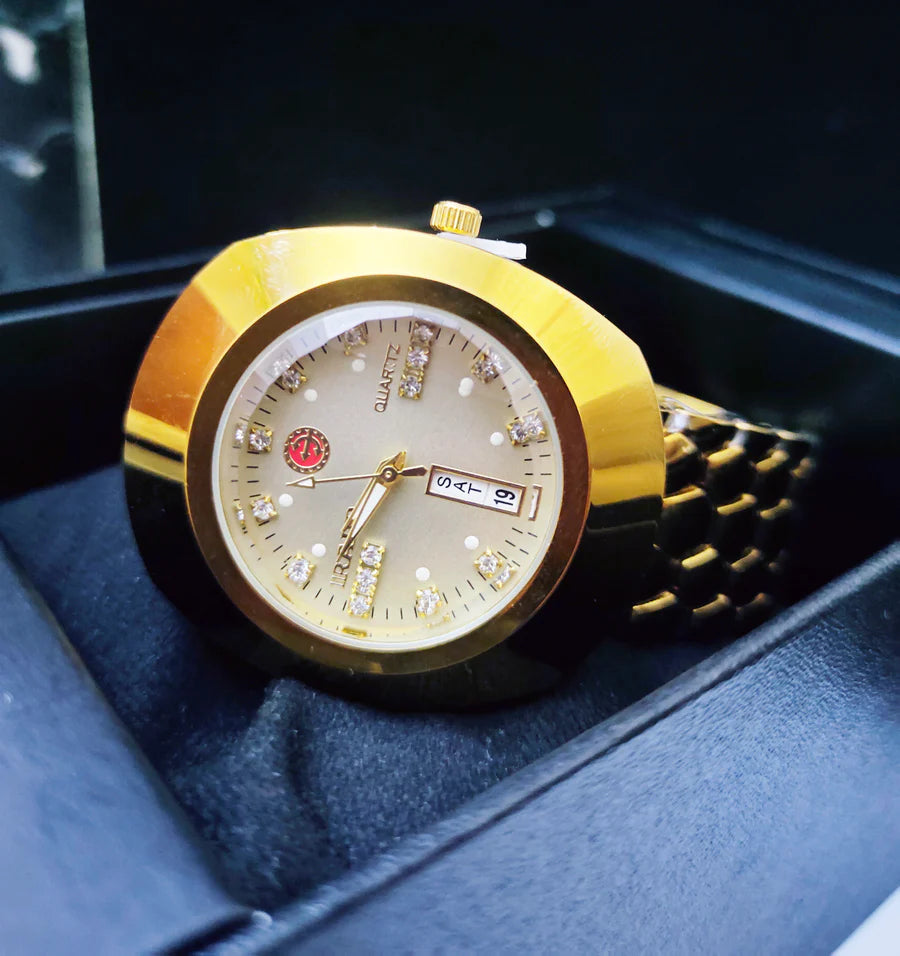 AA+ OVAL GOLDEN WATCH